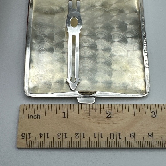 Antique 1920'S Serling & 14 K Gold Cigarette Case #626 - Picture 5 of 10